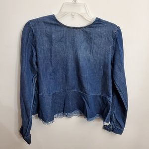 Cloth&Stone Jean Peplum Top
